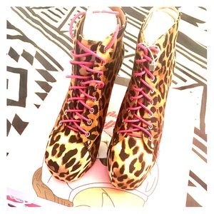 Brand New Jeffrey Campbell leopard print booties!